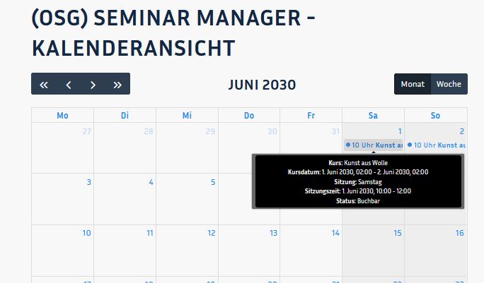 Sitzungen Kalender