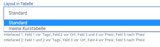 Buchungsform-Layout